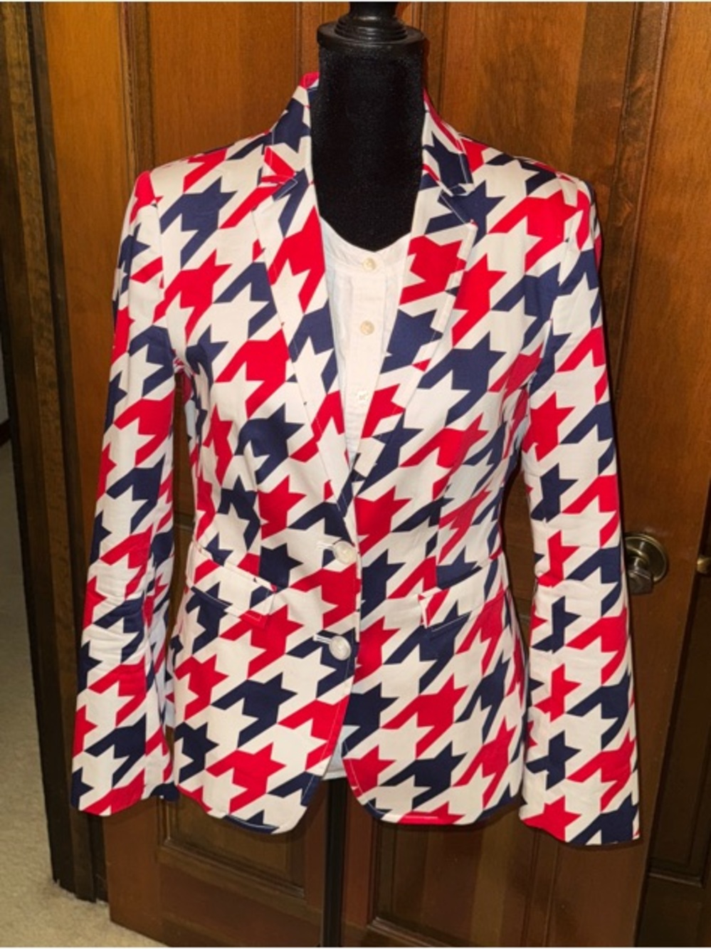 Women’s Red, White & Navy "Patriotic" Blazer size US 2 by LOUDMOUTH LADIES GOLF